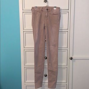 american eagle super stretch jeans ashen pink 0L